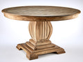 Gartentisch Massivholz 120x120x76 cm - Naturfarbe - Rustikales Design
